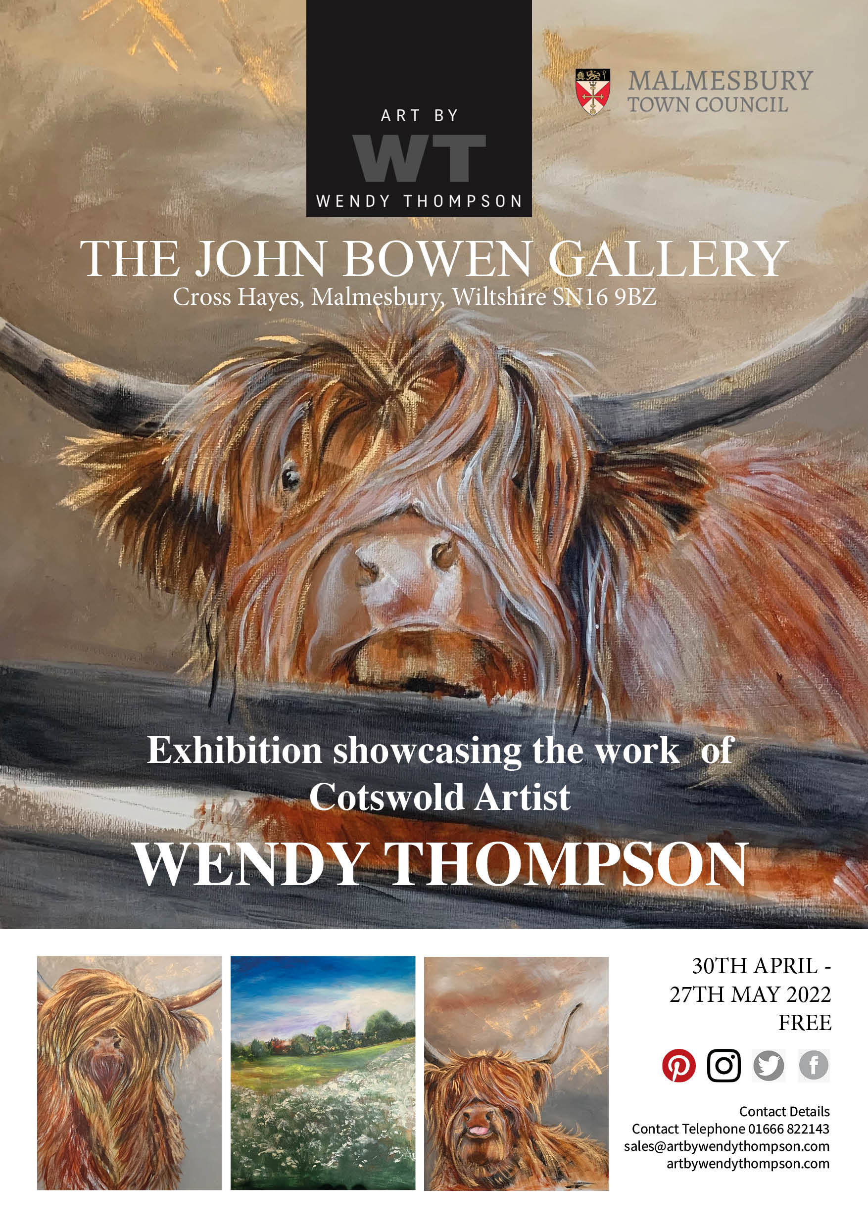 Exhibition Showcasing the Work of Wendy Thompson at The John Bowen Gallery 30th April to 26th May